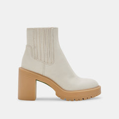 CASTER BOOTIES SANDSTONE CANVAS - re:vita