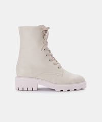 LOTTIE BOOTS IVORY LEATHER - re:vita