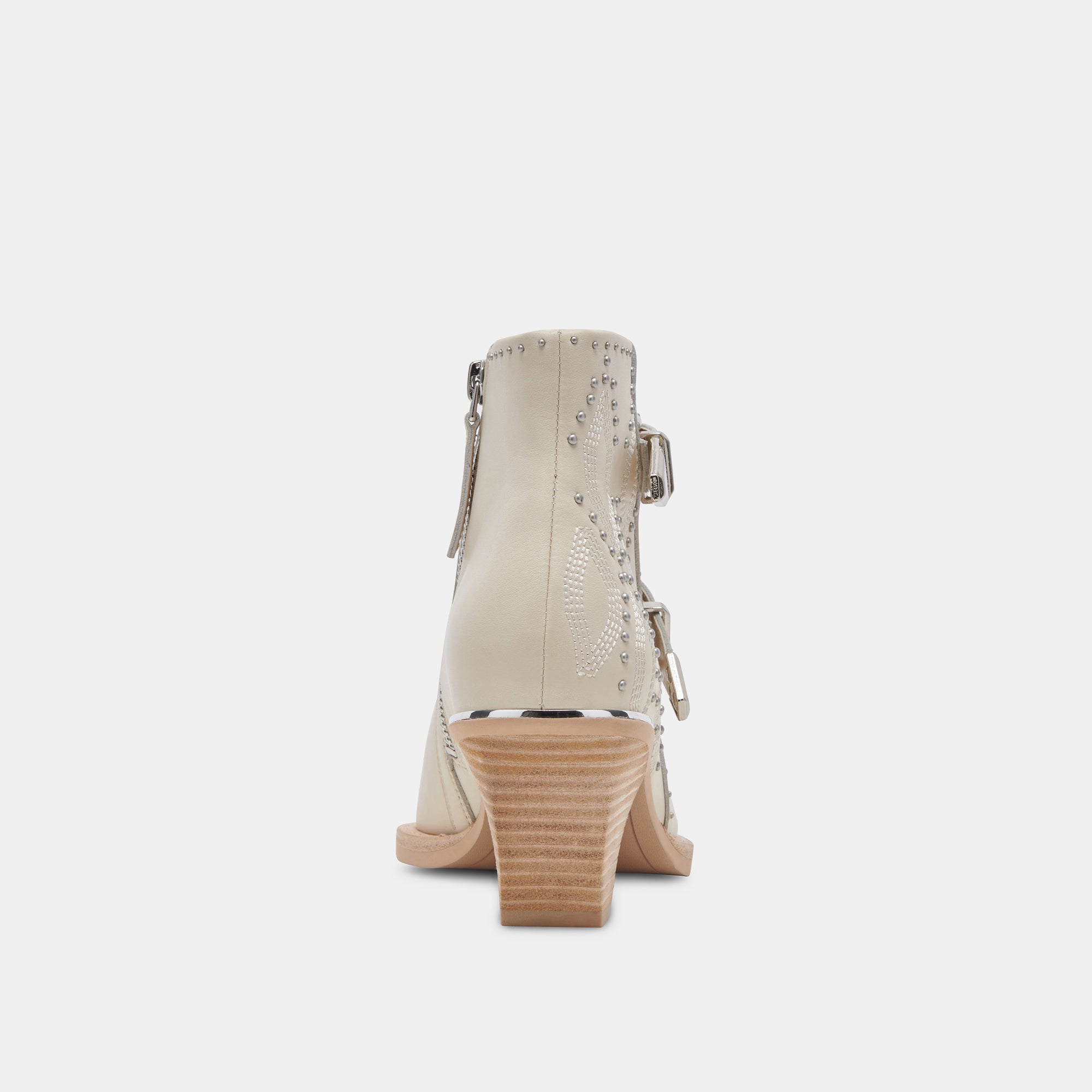 RONNIE BOOTIES IVORY LEATHER - re:vita
