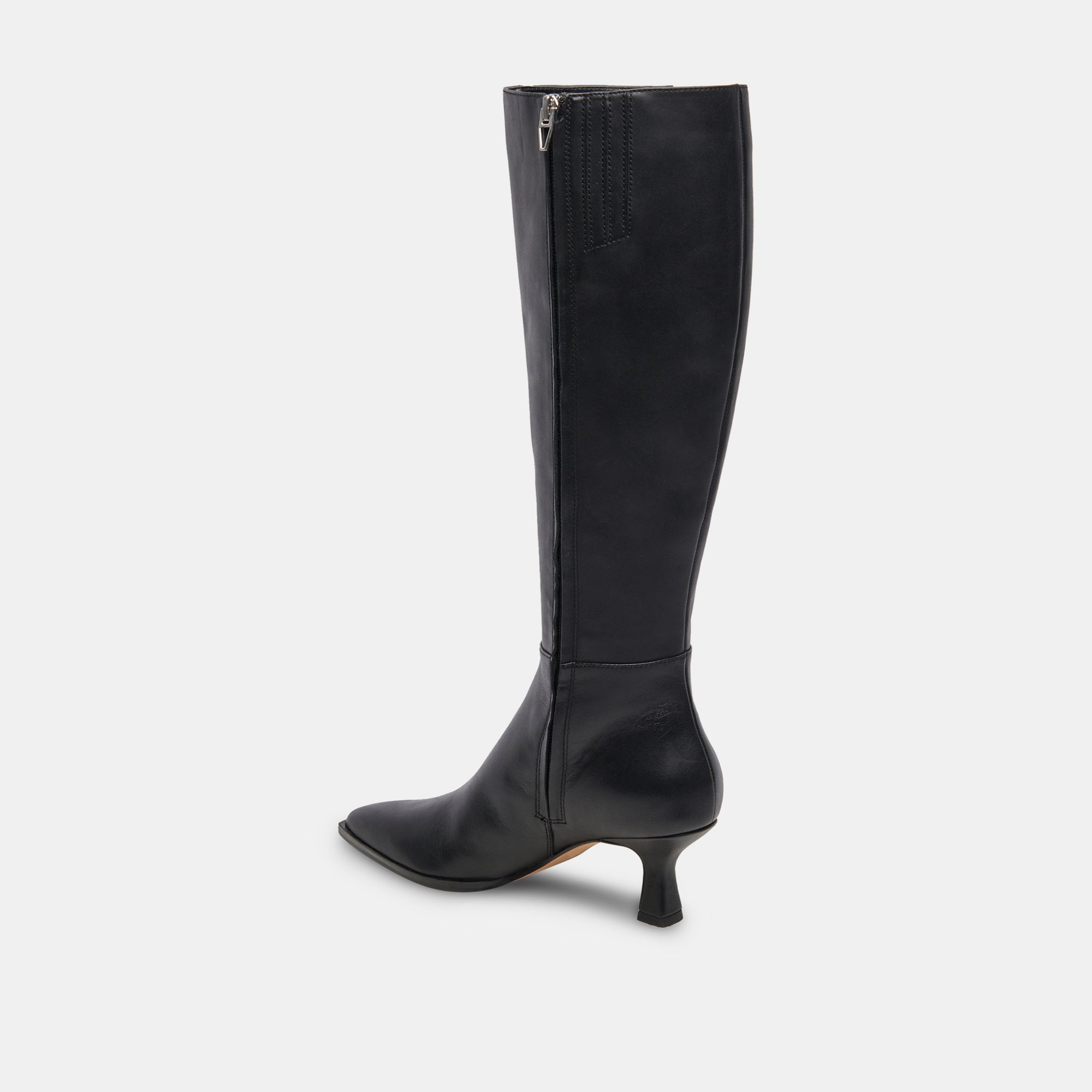 AUGGIE NARROW CALF BOOTS BLACK LEATHER