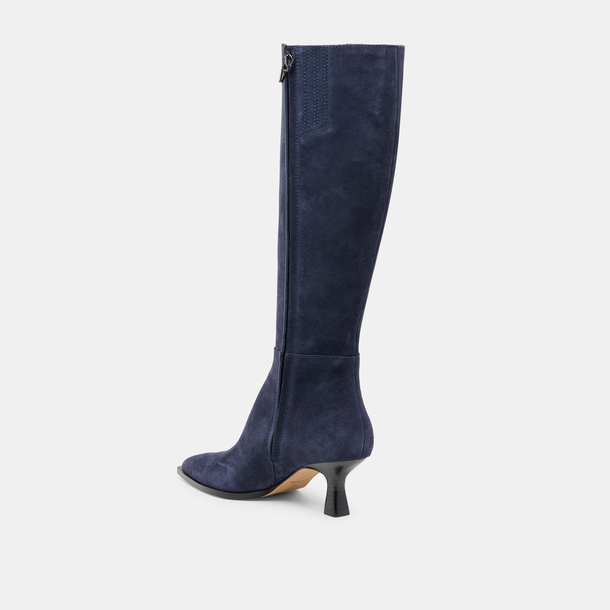 AUGGIE WIDE CALF BOOTS NAVY SUEDE