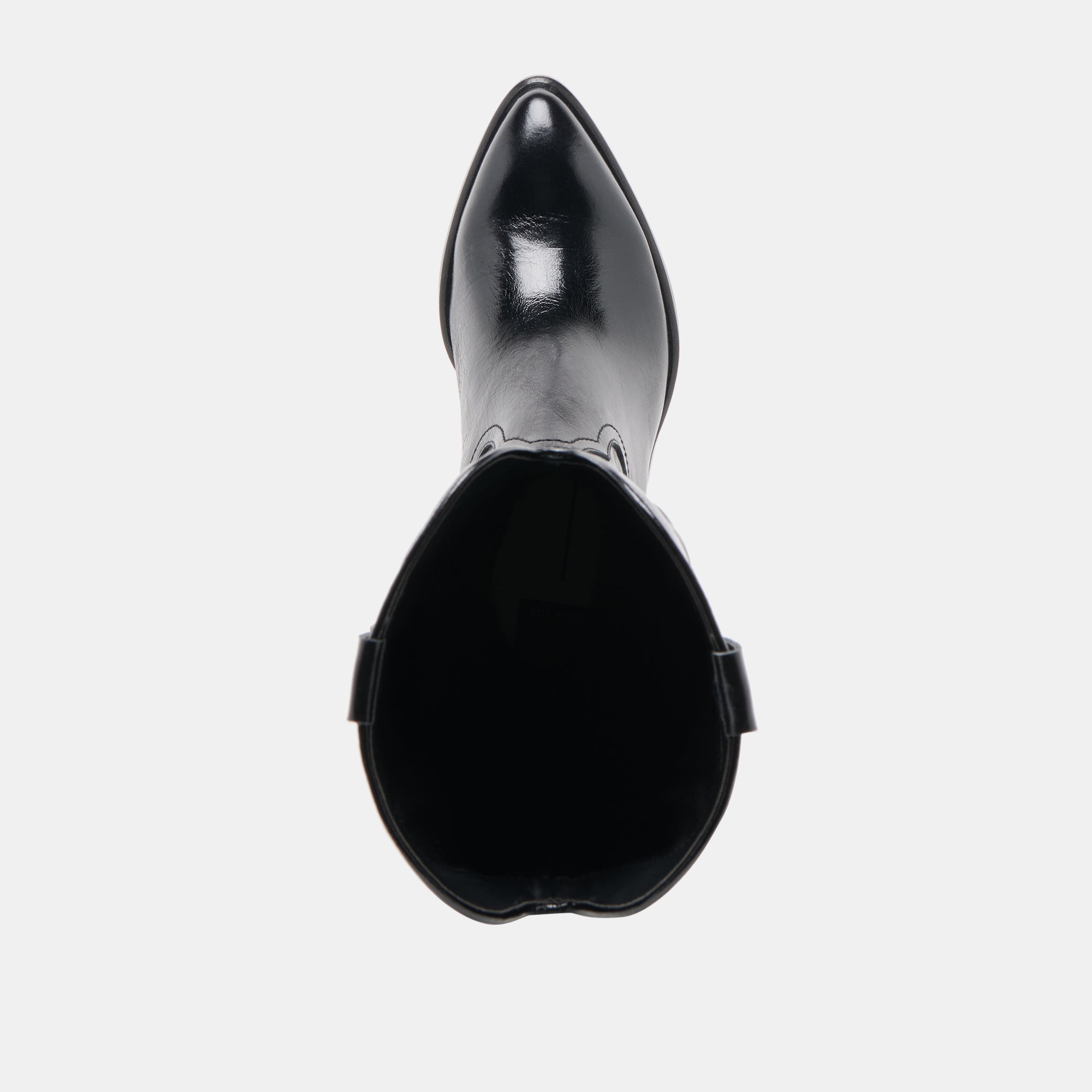 MIRLA EXTRA WIDE CALF BOOTS BLACK LEATHER