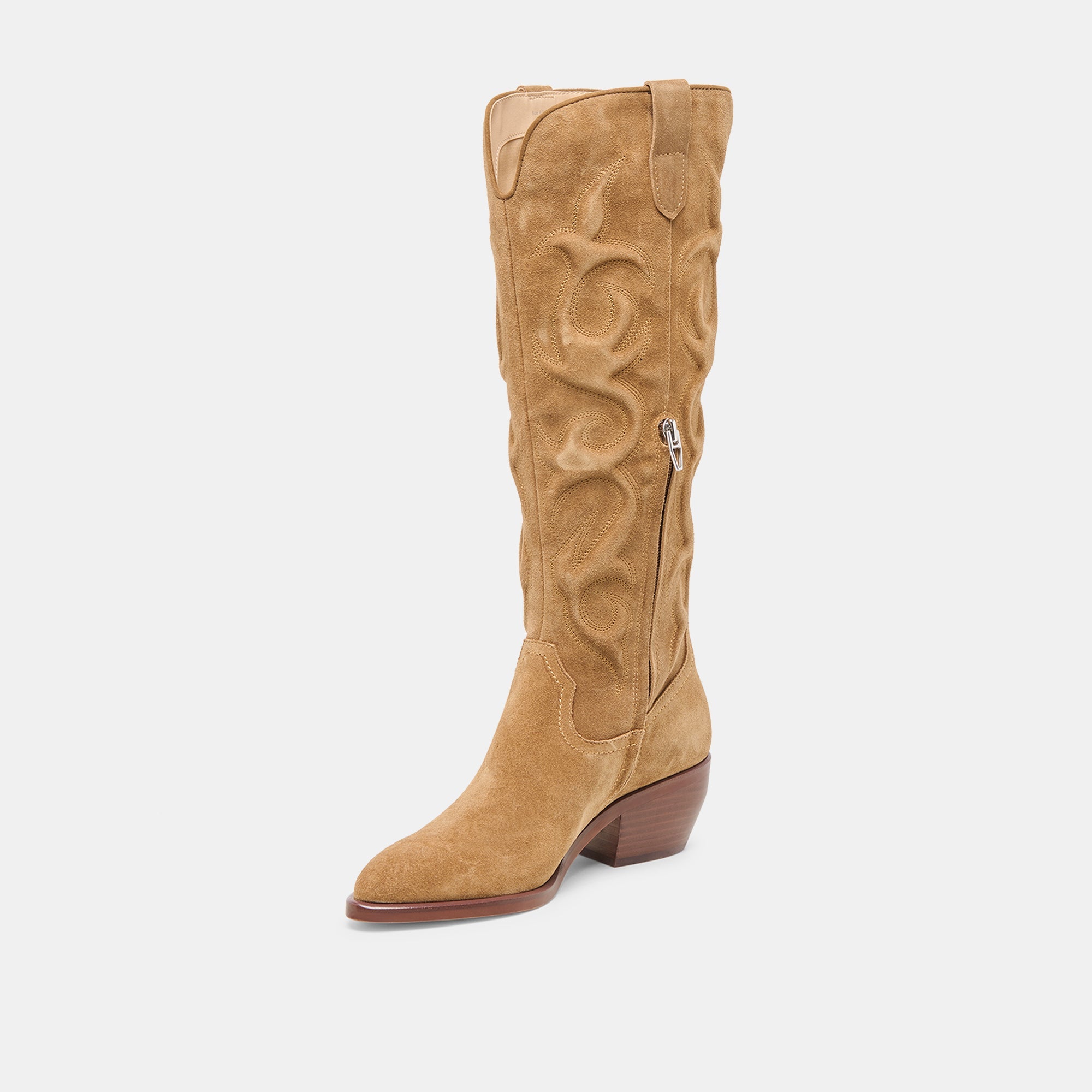 MIRLA BOOTS LT BROWN SUEDE