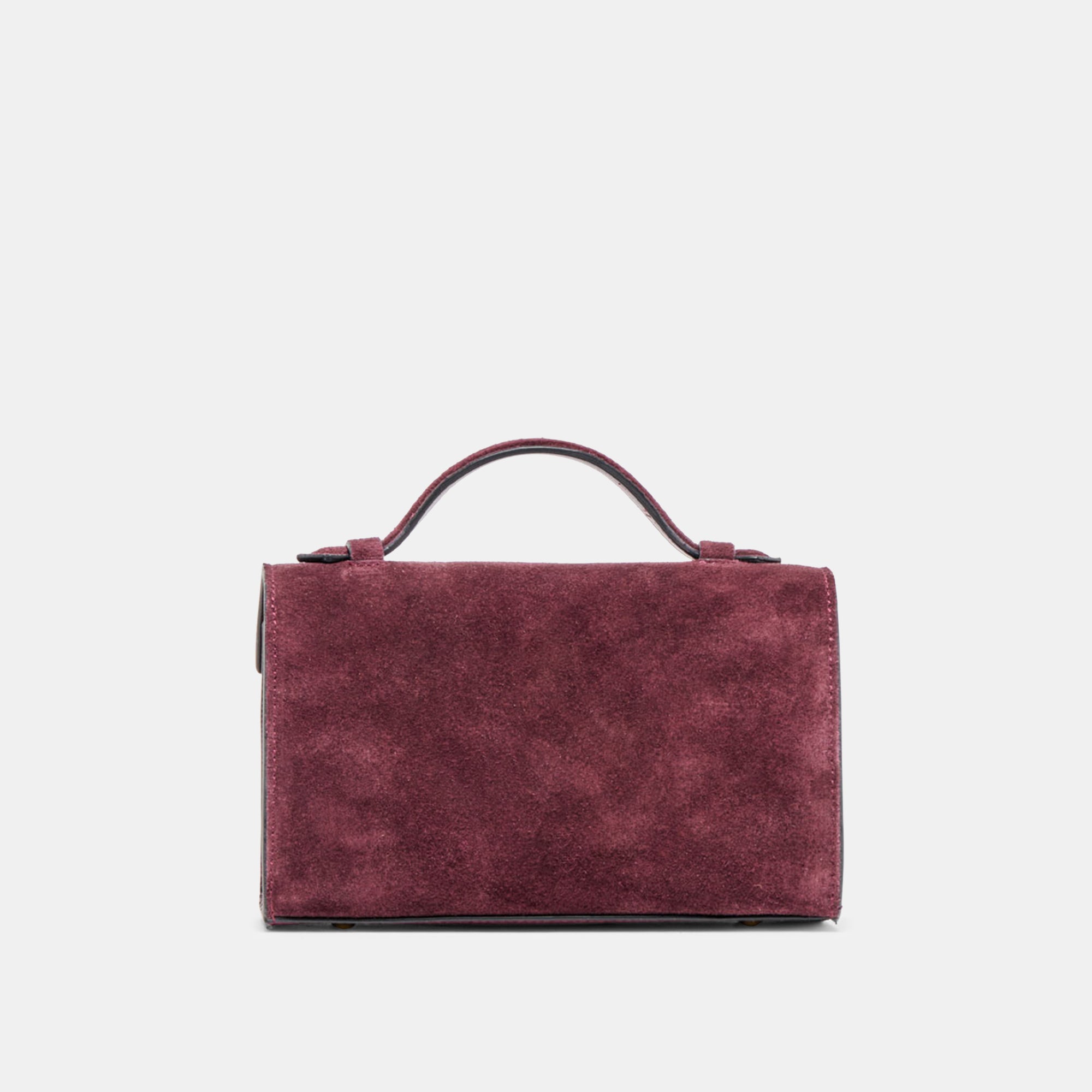 ZANNONE CROSSBODY BURGUNDY SUEDE