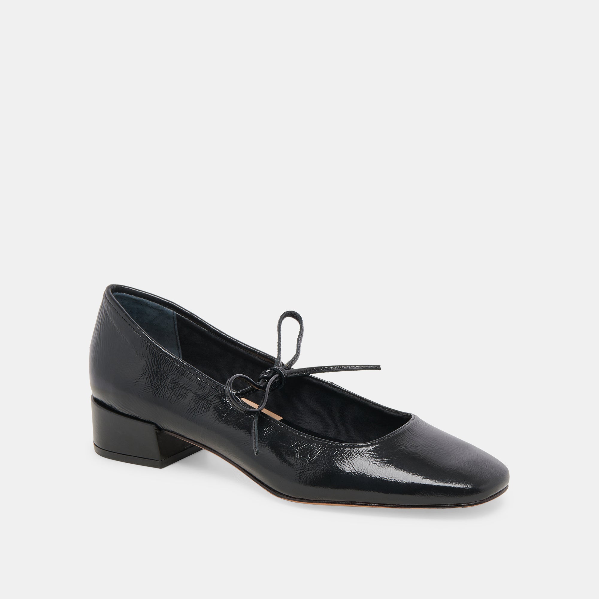 ARDIEN HEELS MIDNIGHT CRINKLE PATENT - re:vita