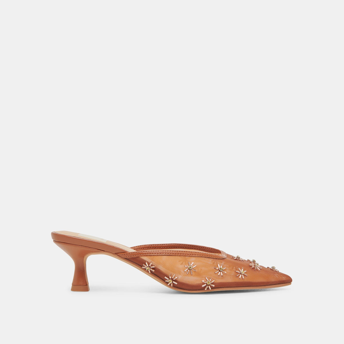 CLARA WIDE HEELS SADDLE MESH