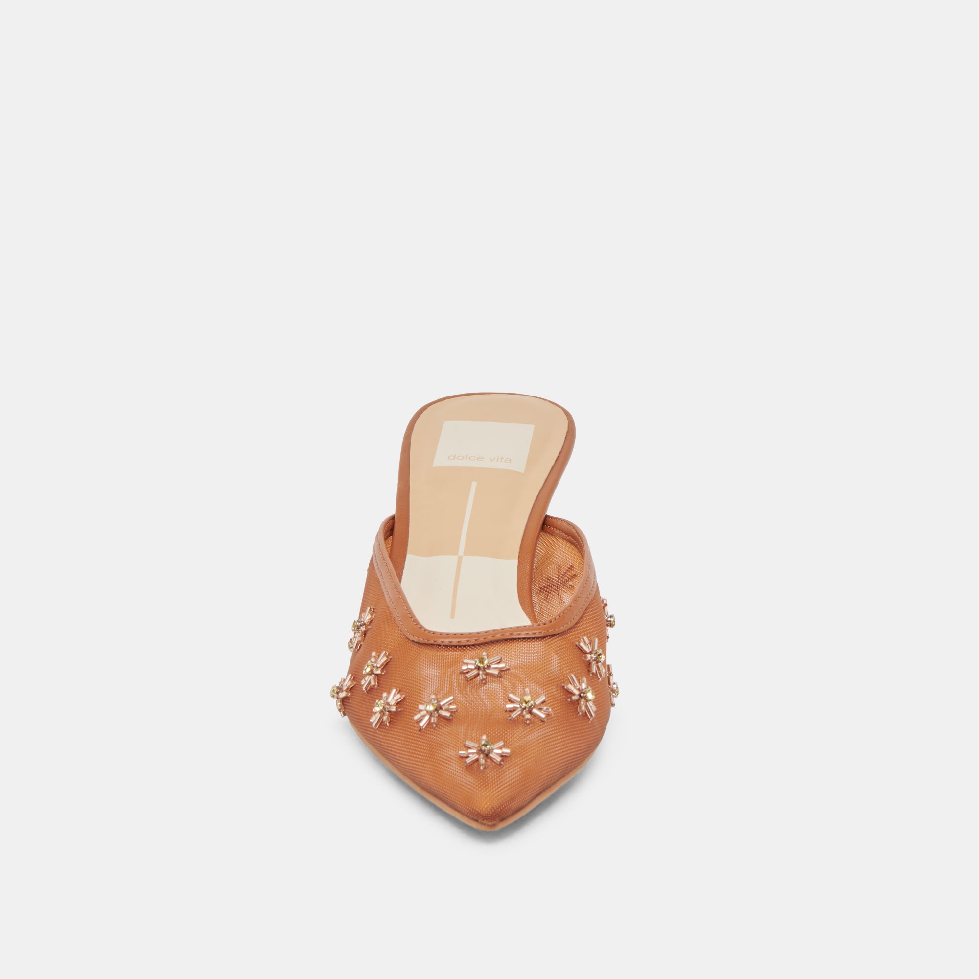 CLARA WIDE HEELS SADDLE MESH