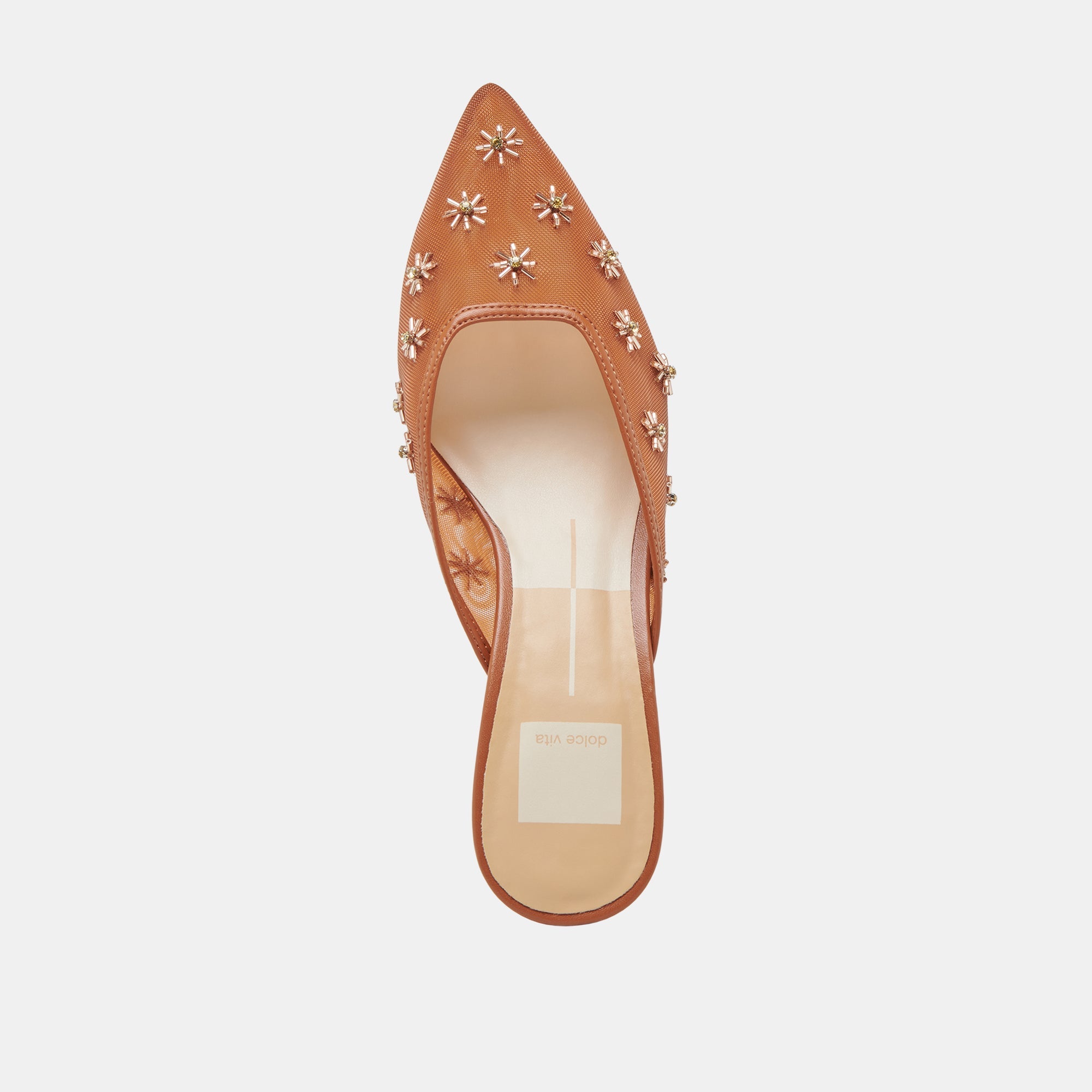 CLARA WIDE HEELS SADDLE MESH