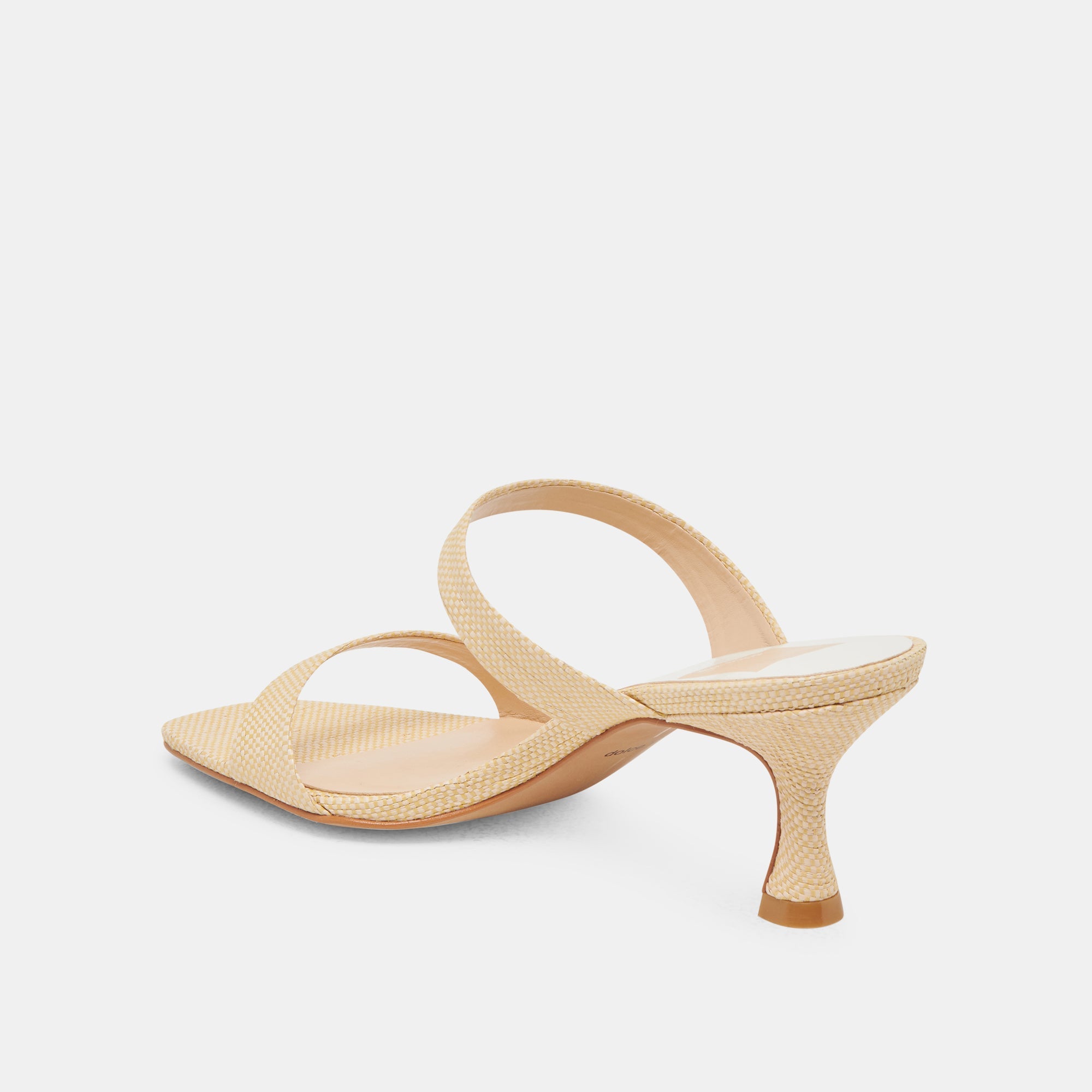GENORA HEELS LT NATURAL WOVEN RAFFIA