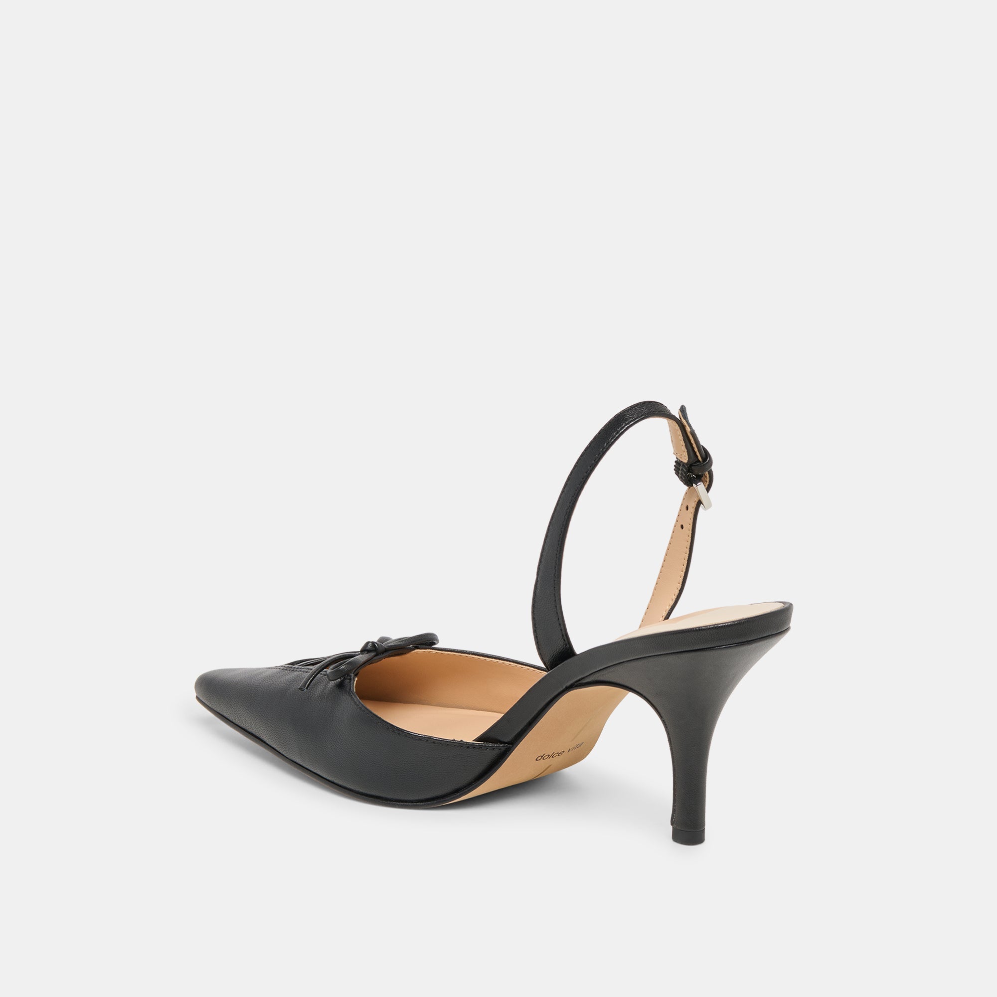HAMYA HEELS BLACK LEATHER