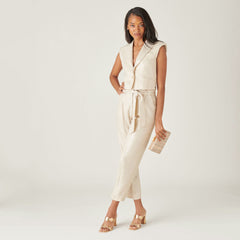 ILVA HEELS GOLD DISTRESSED LEATHER - re:vita
