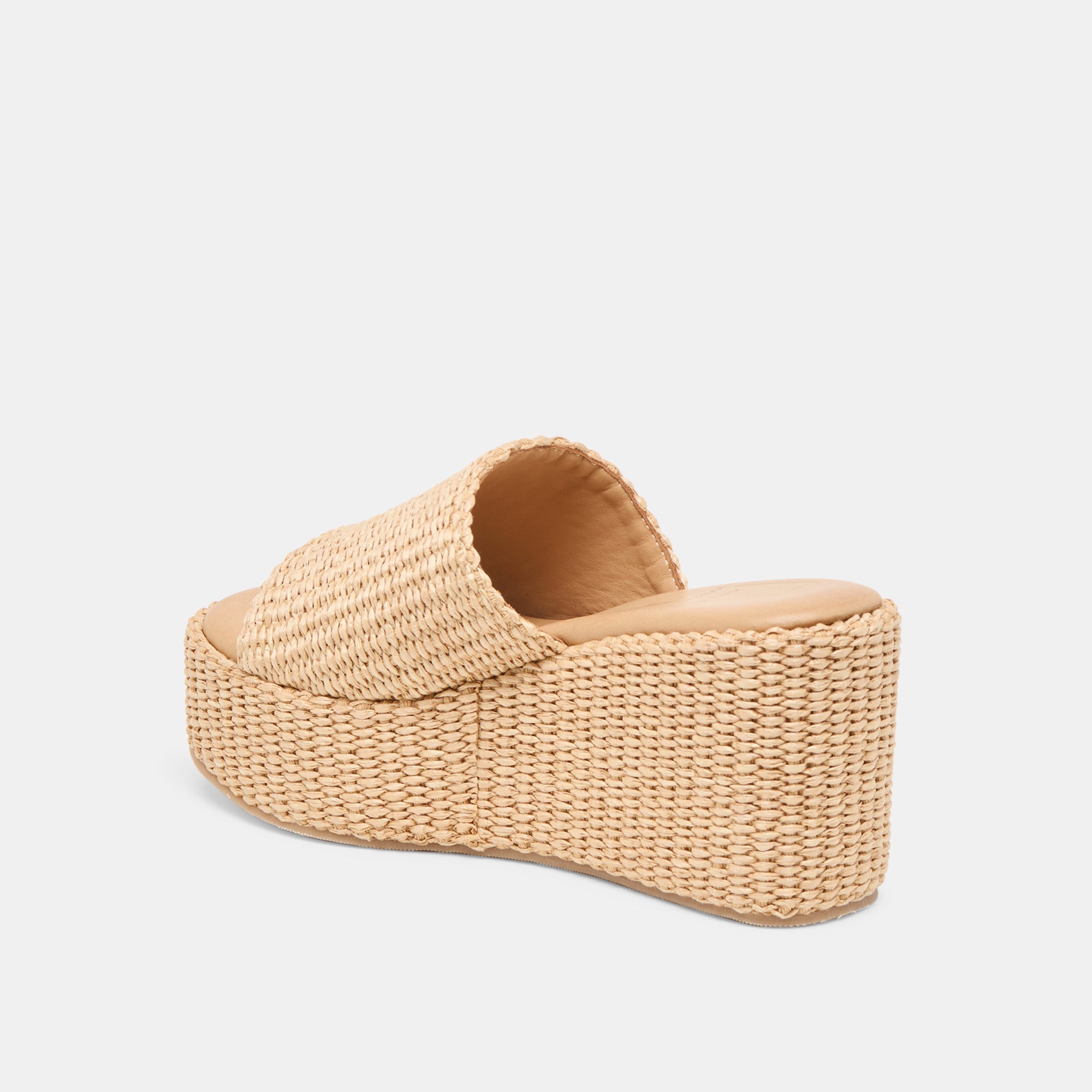 JOCLYN WEDGES LT NATURAL RAFFIA