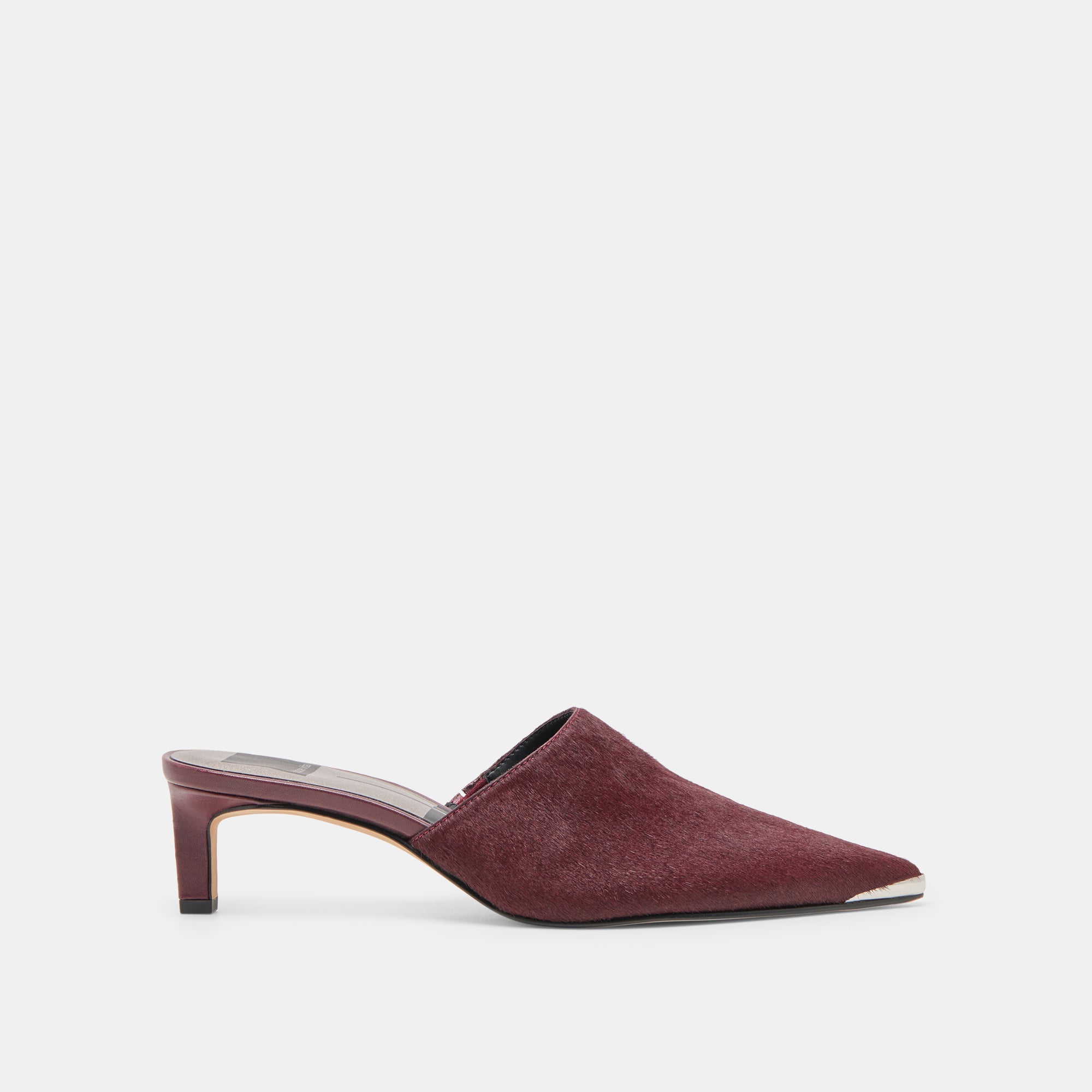 LEXY HEELS BERRY CALF HAIR