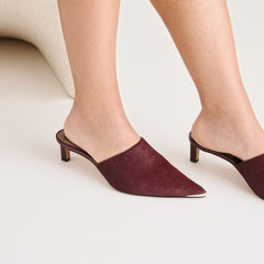 LEXY HEELS BERRY CALF HAIR