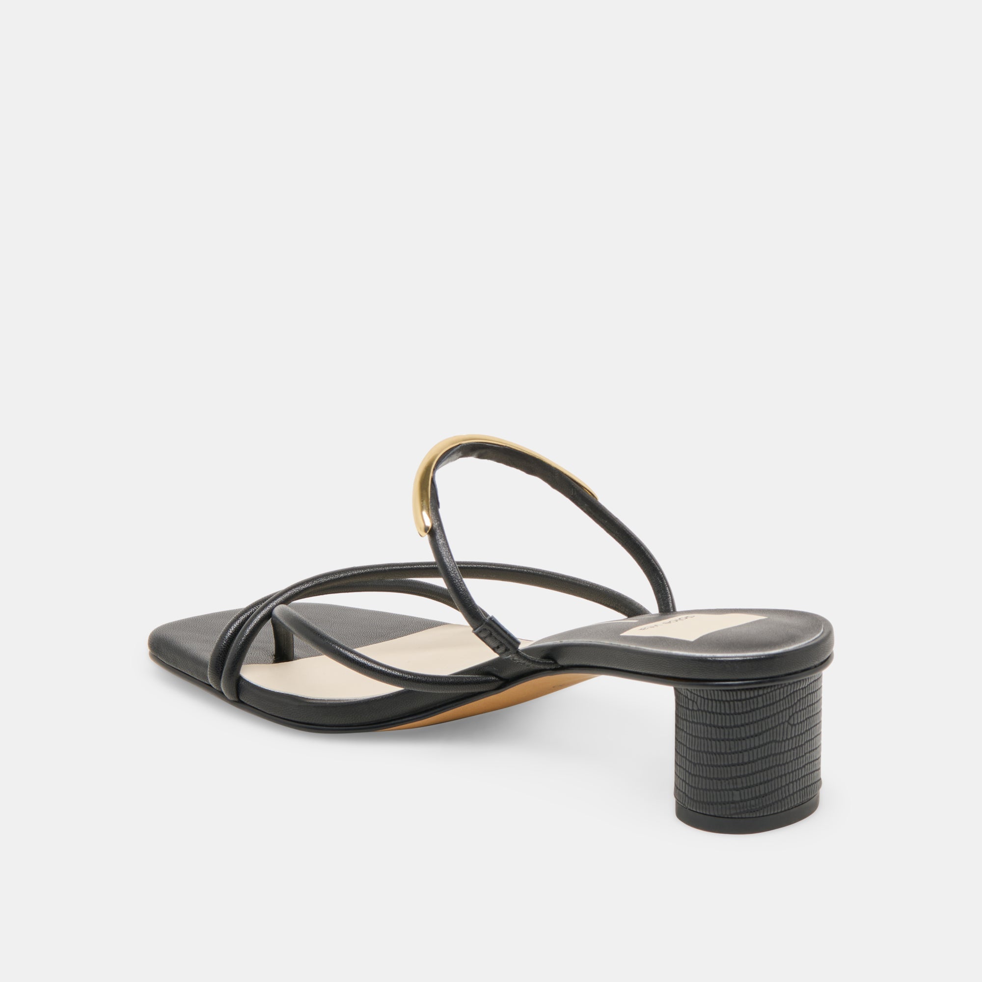 NAIRA HEELS BLACK LEATHER