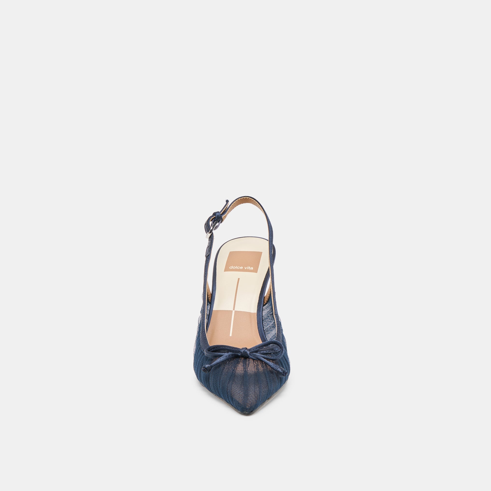 YELA HEELS NAVY TULLE