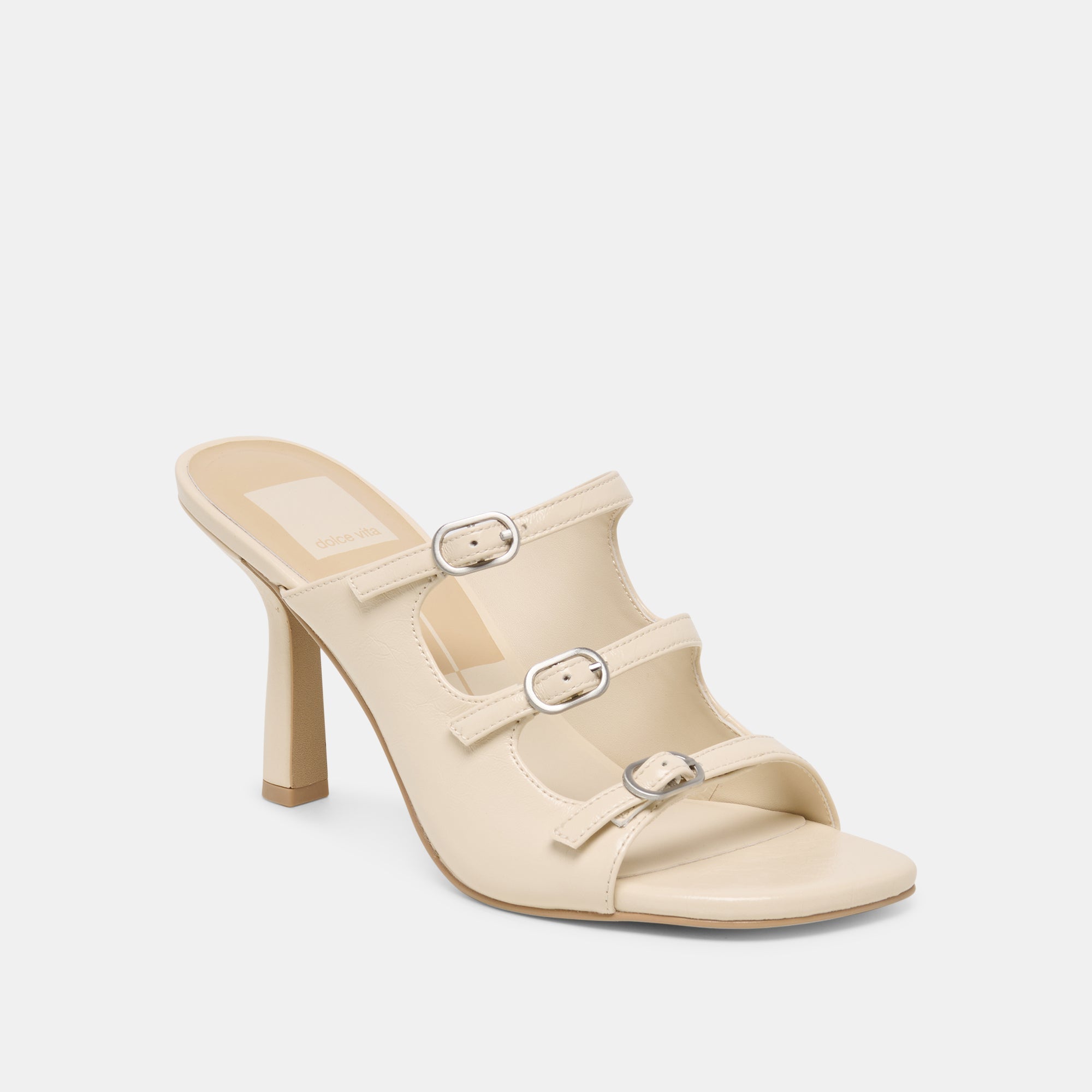 NEKO HEELS BONE LEATHER