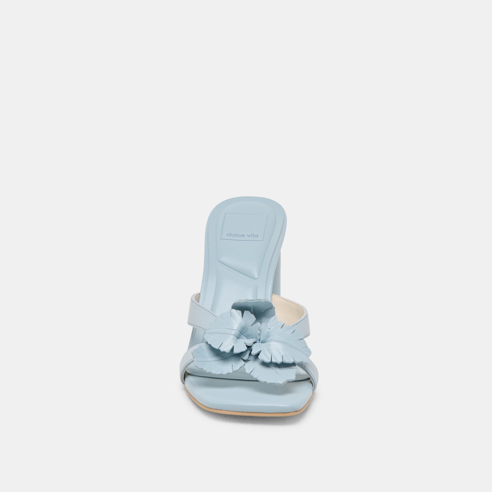 NIKIL HEELS LIGHT BLUE LEATHER