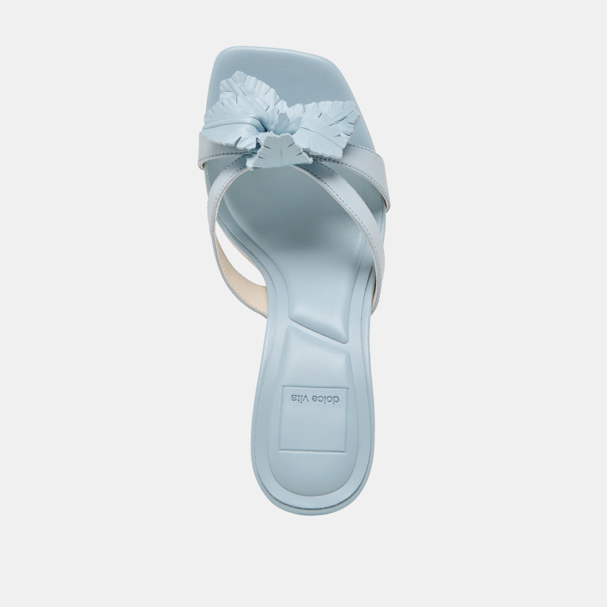 NIKIL HEELS LIGHT BLUE LEATHER
