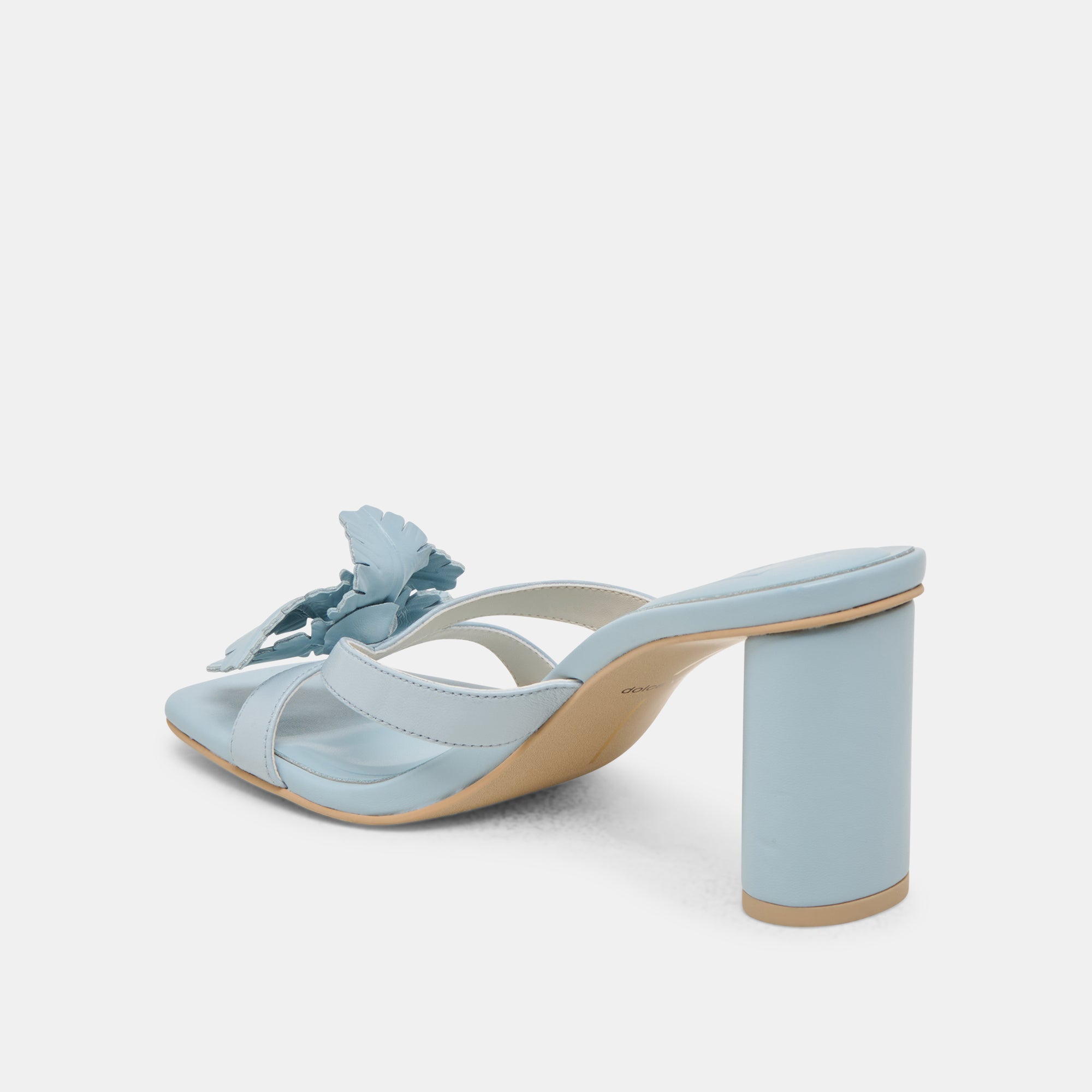 NIKIL HEELS LIGHT BLUE LEATHER