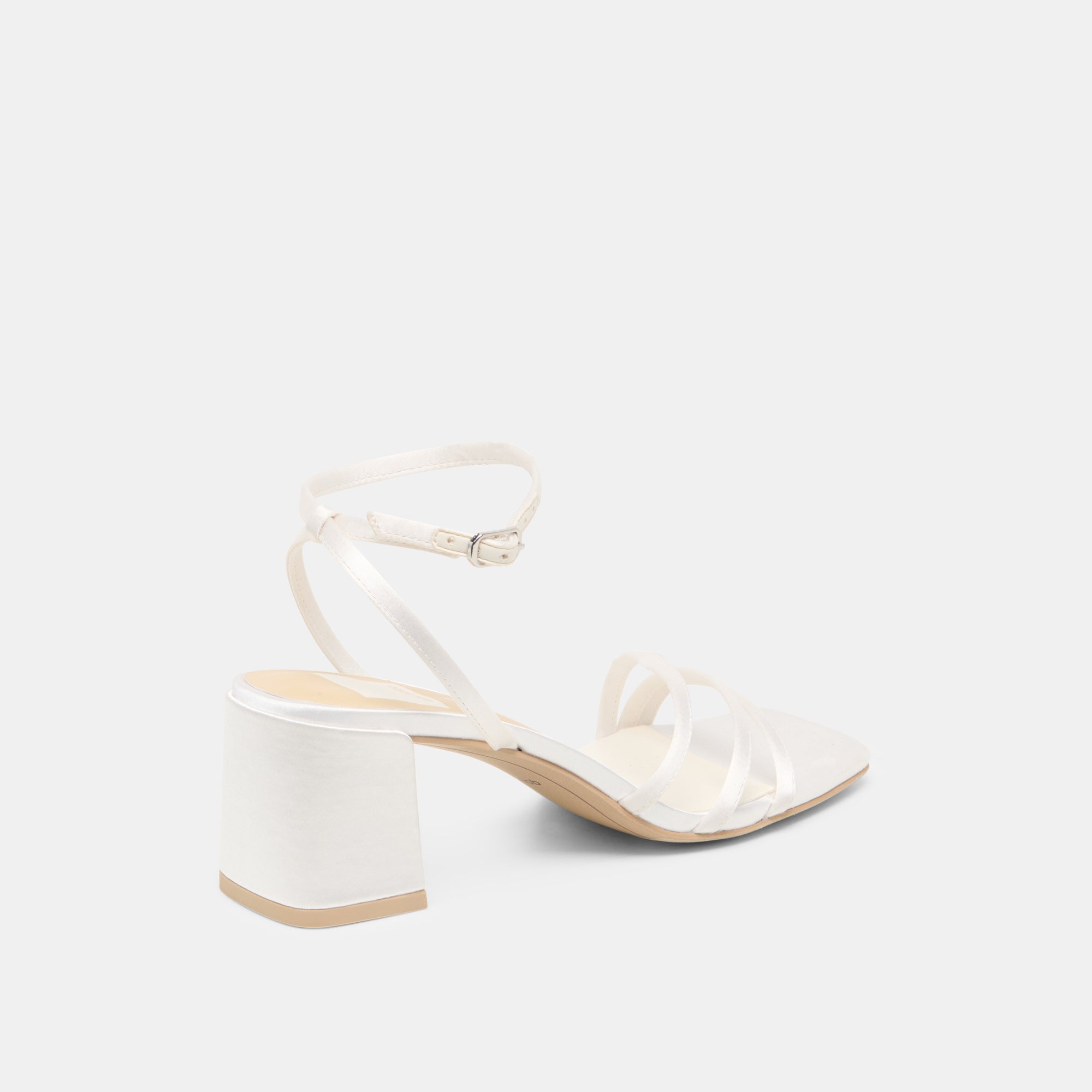 YSABEL HEELS TRUE WHITE SATIN