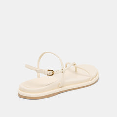 DOM SANDALS OFF WHITE LEATHER