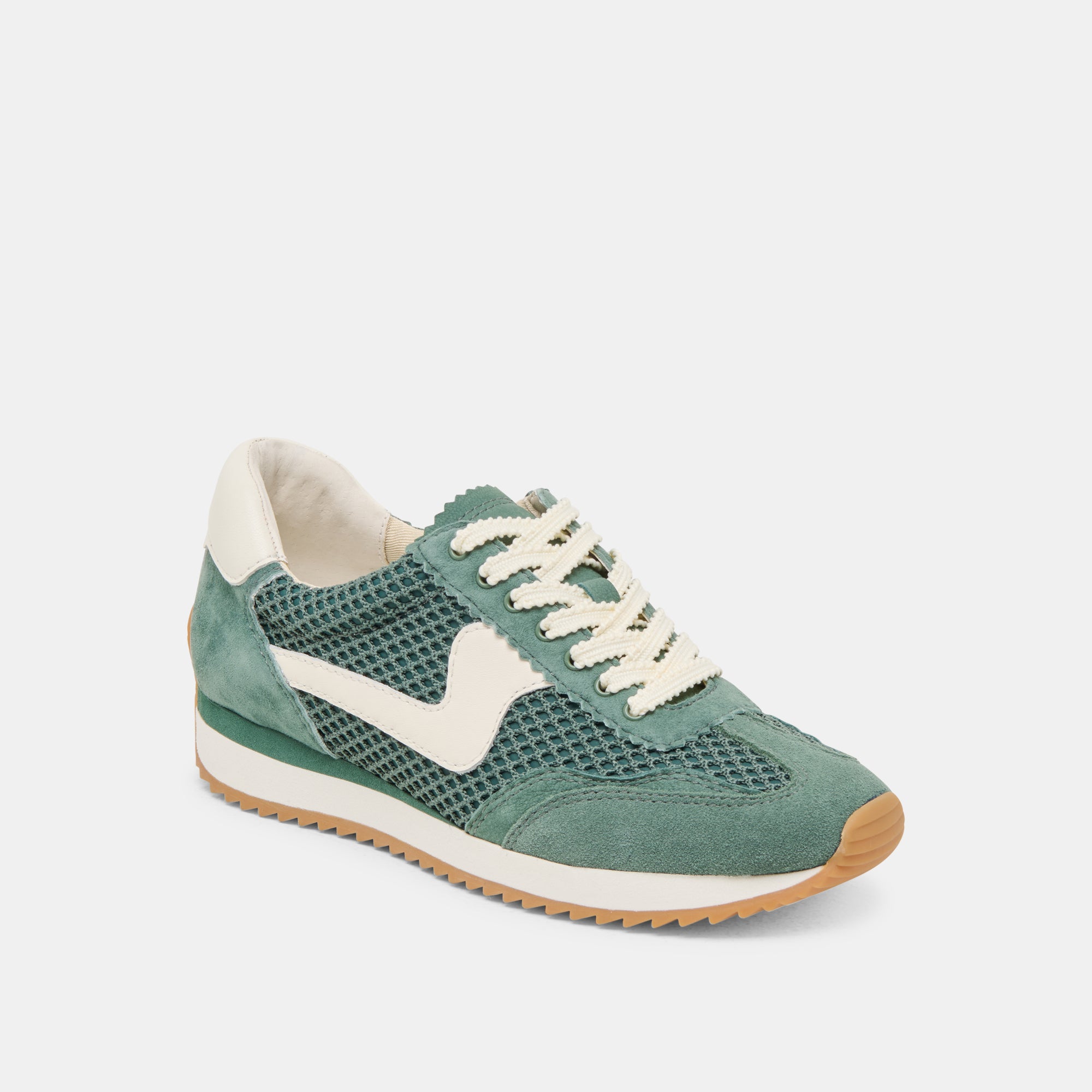 B.NTCD MESH SNEAKERS DK GREEN WOVEN MESH