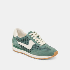 B.NTCD MESH SNEAKERS DK GREEN WOVEN MESH