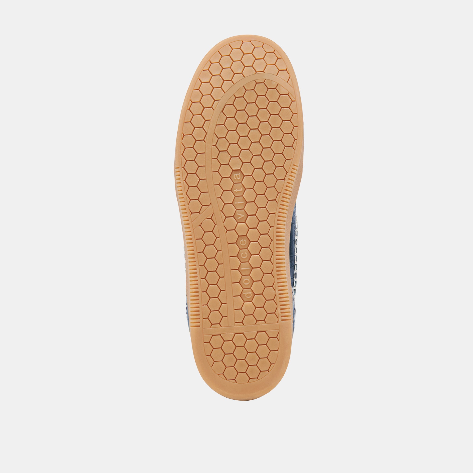 NOTICE STITCH SNEAKERS INK CROCO EMBOSSED LEATHER