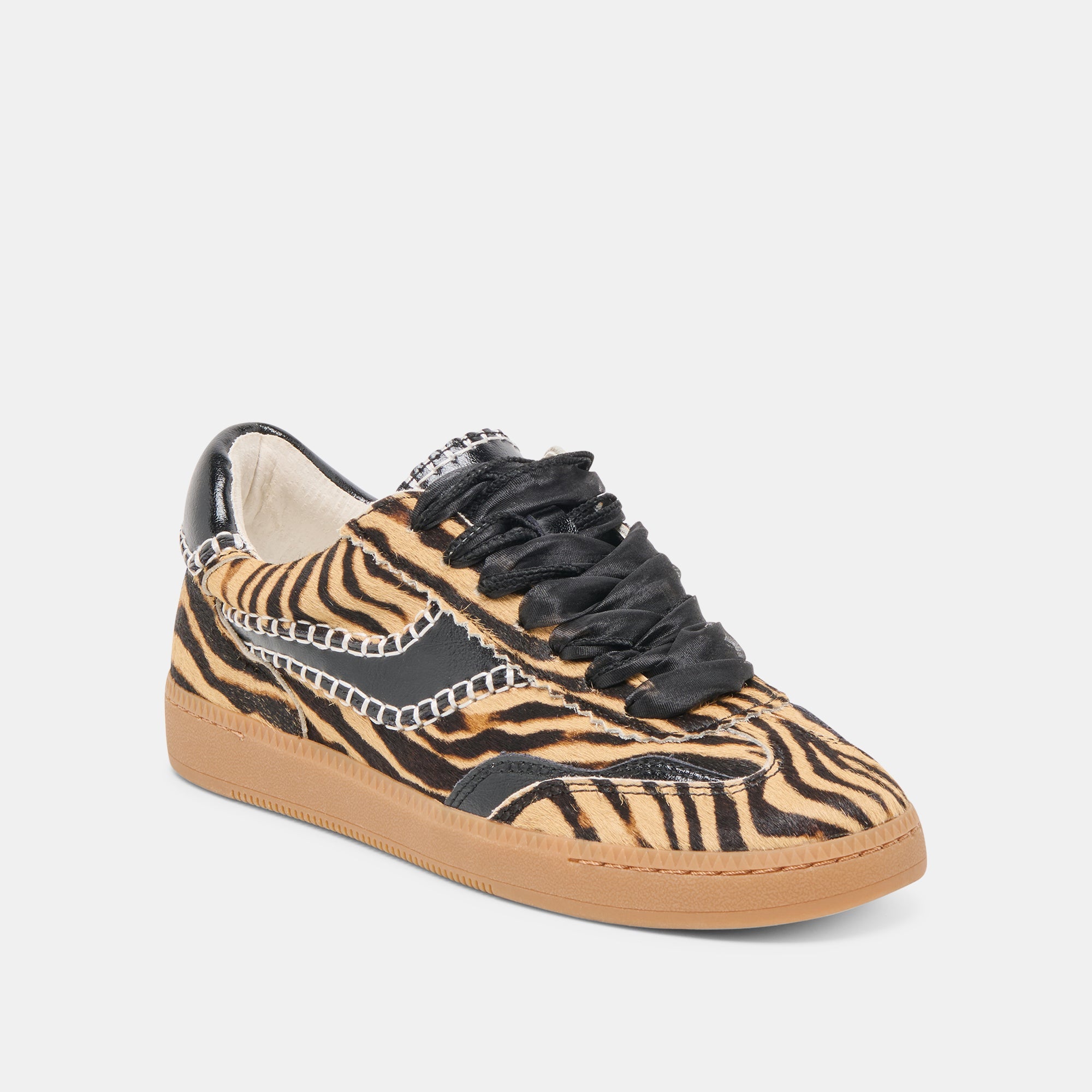 NOTICE STITCH SNEAKERS TIGER CALF HAIR