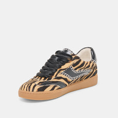 NOTICE STITCH SNEAKERS TIGER CALF HAIR
