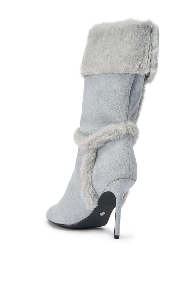 AZALEA WANG DROWSY BLUE STILETTO BOOT