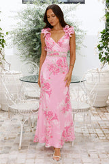 Daytime Luxe Maxi Dress Pink
