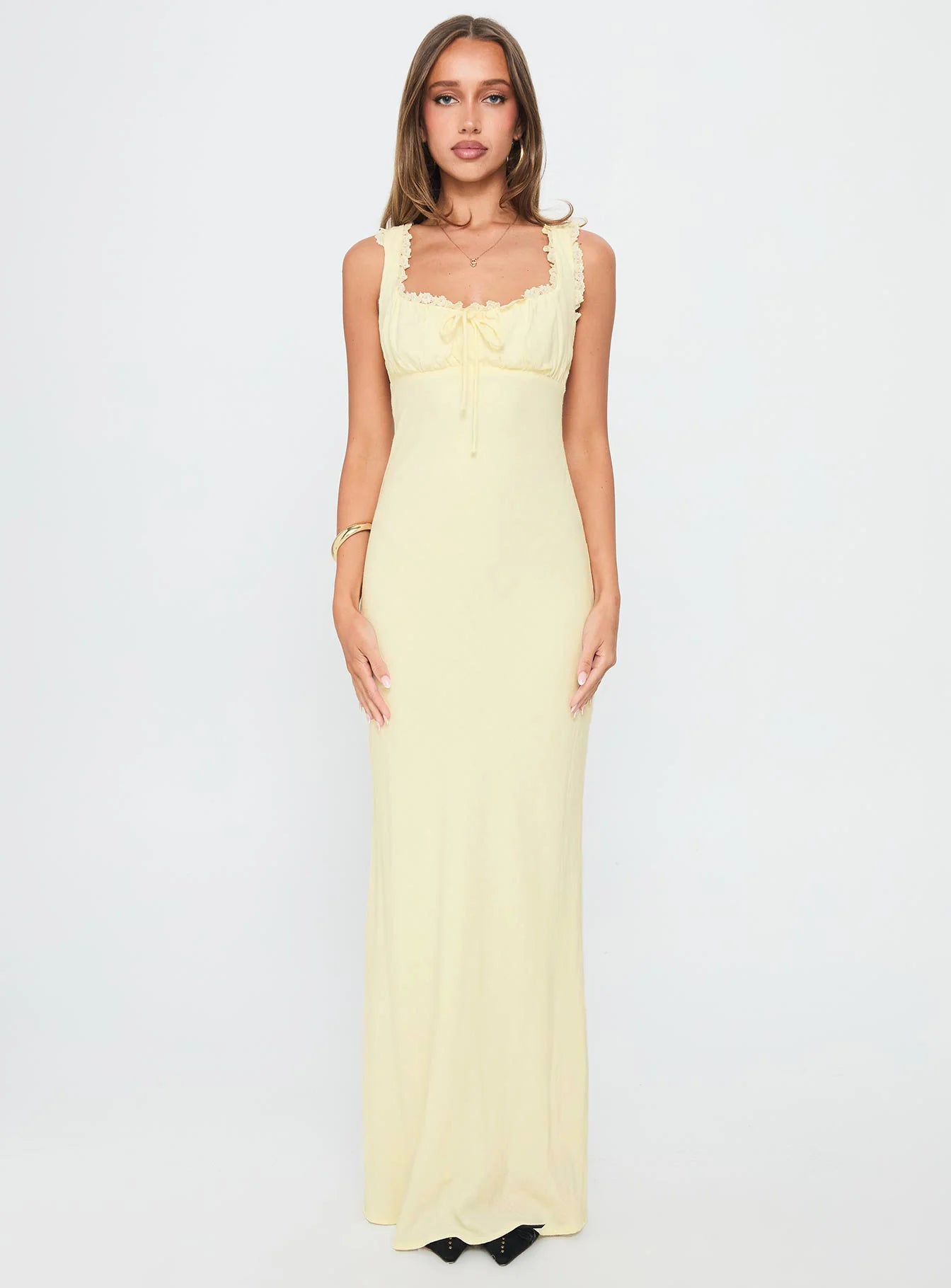Lillette maxi dress lemon