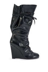 AZALEA WANG FORGE BLACK WEDGE BOOT