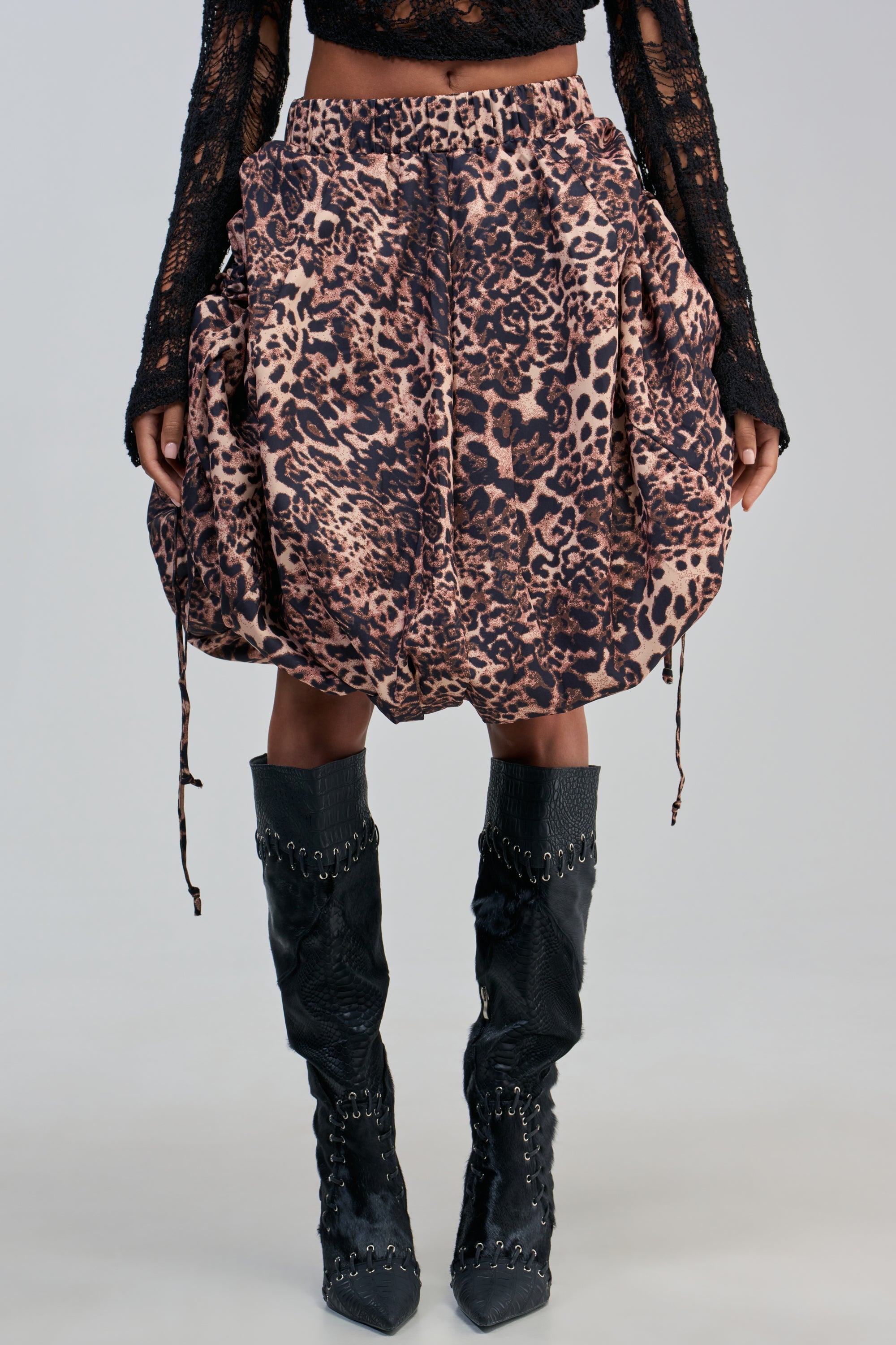 CHEETAH GIRL CHEETAH SISTER MIDI SKIRT