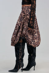 CHEETAH GIRL CHEETAH SISTER MIDI SKIRT