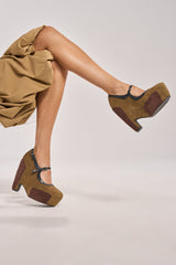AZALEA WANG LYTHA OLIVE MARY JANE PUMP