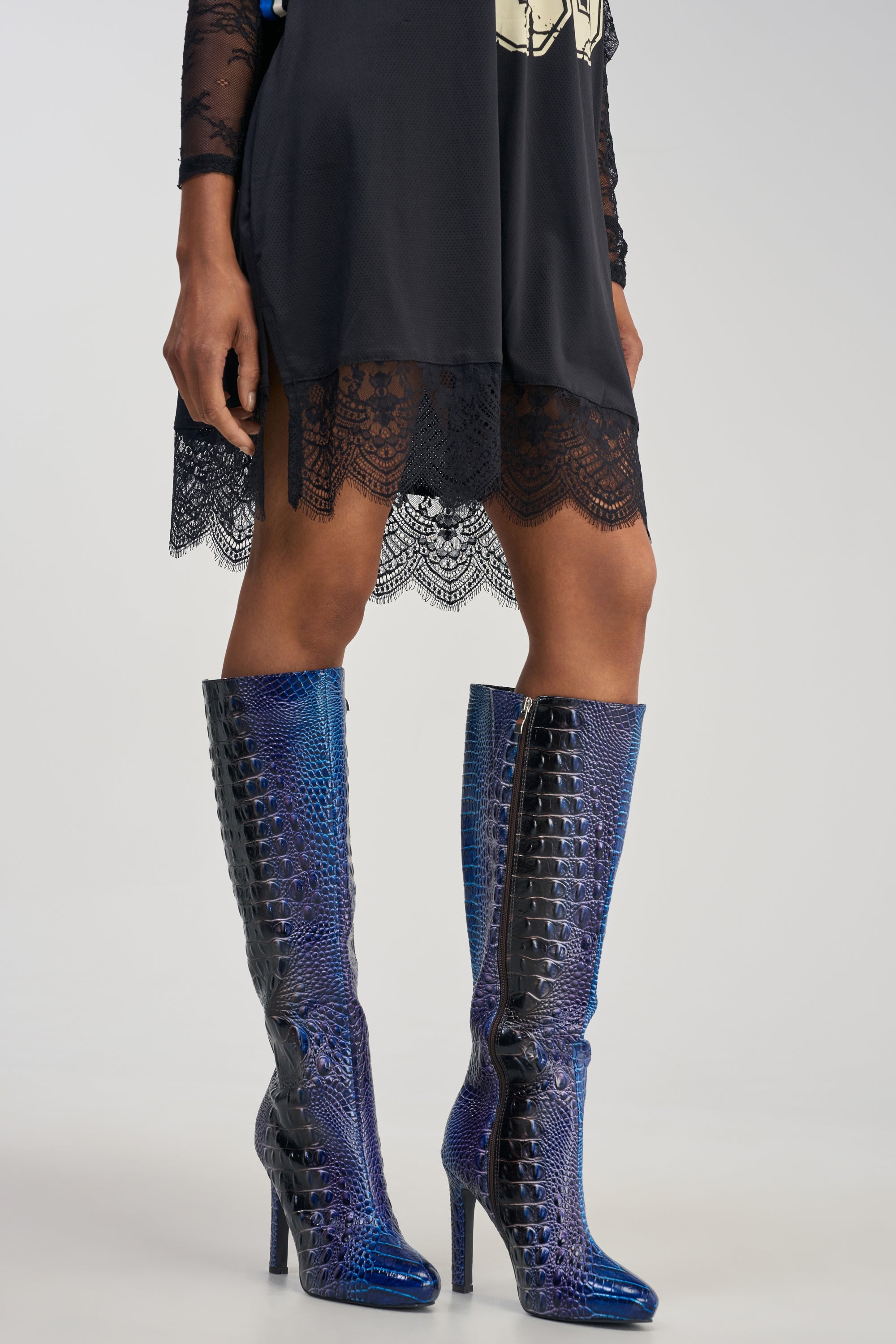 AZALEA WANG MARGAERY MULTI CROC BLOCK BOOT