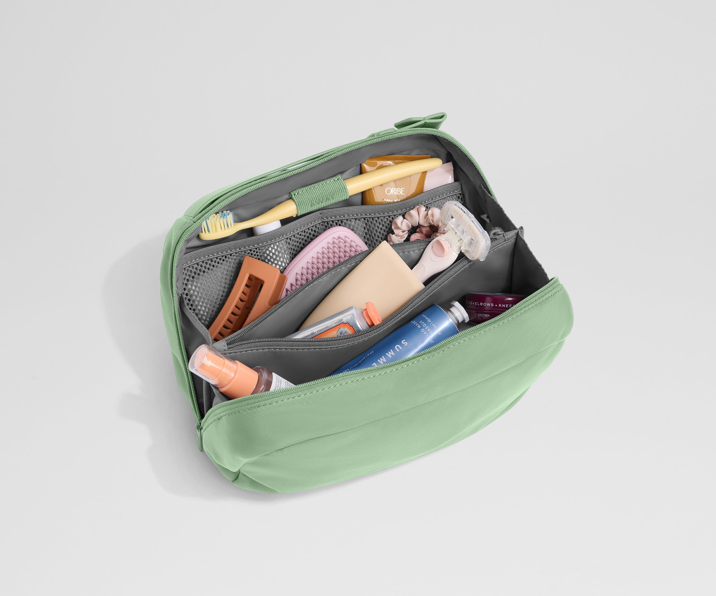 Large Toiletry Bag in Sea Green
