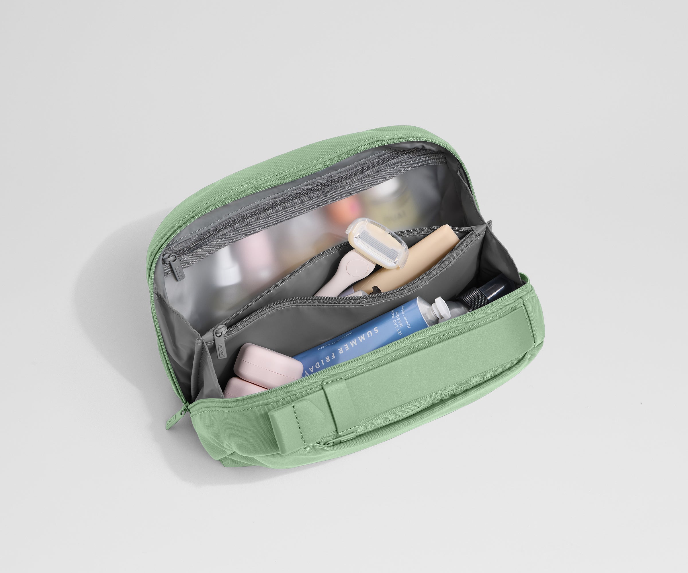 Large Toiletry Bag in Sea Green
