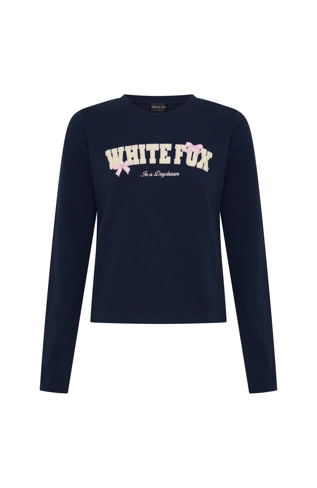 Daydreamers Madeline Long Sleeve Baby Tee Navy