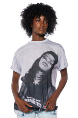 AALIYAH DISTRESSED GRAPHIC TEE