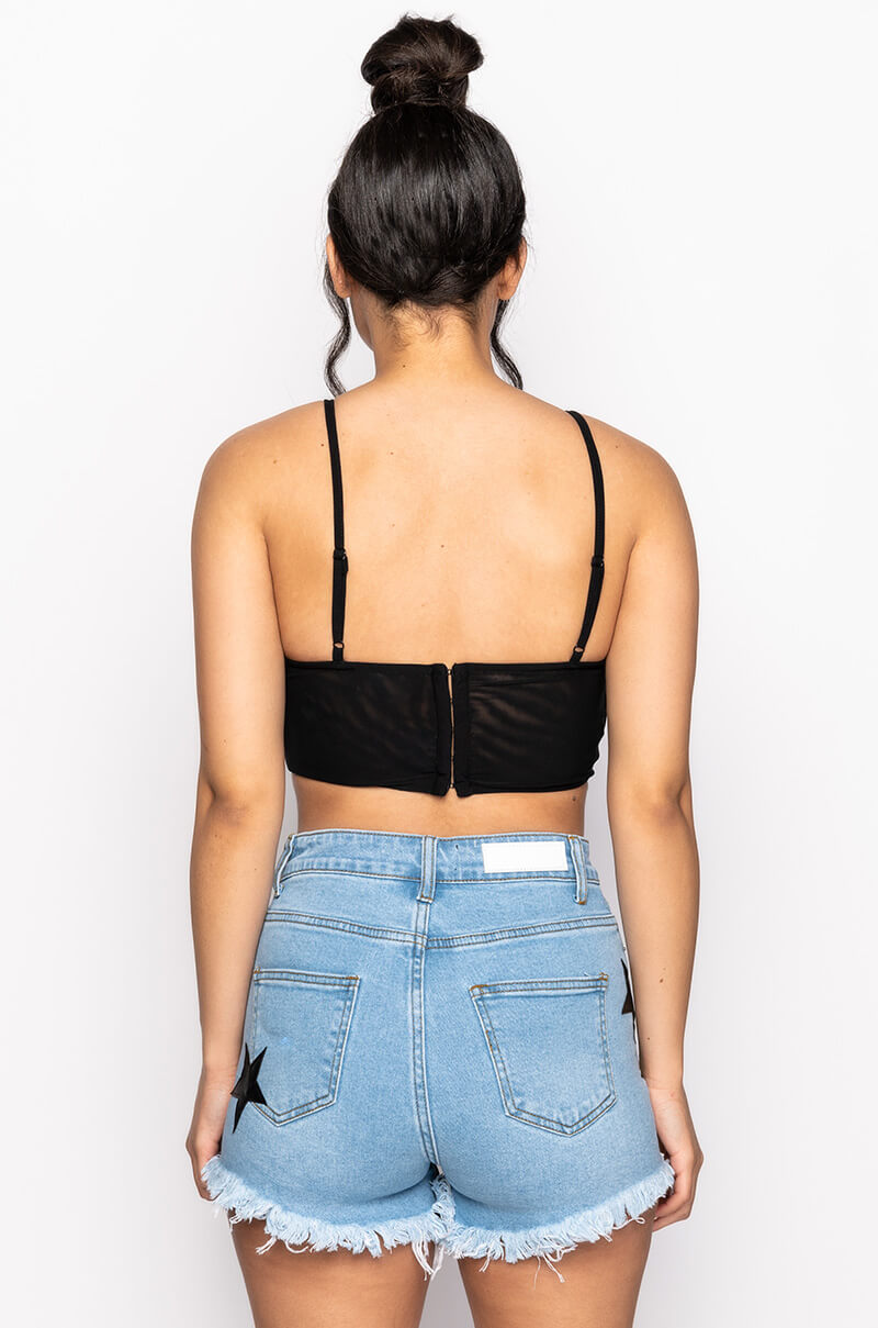 ADMIRE THE ARTWORK MESH UNDERWIRE BRALETTE