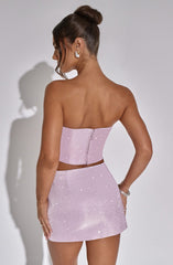 Aimee Top - Pink Sparkle Shirts & Tops Babyboo Fashion Premium Exclusive Design