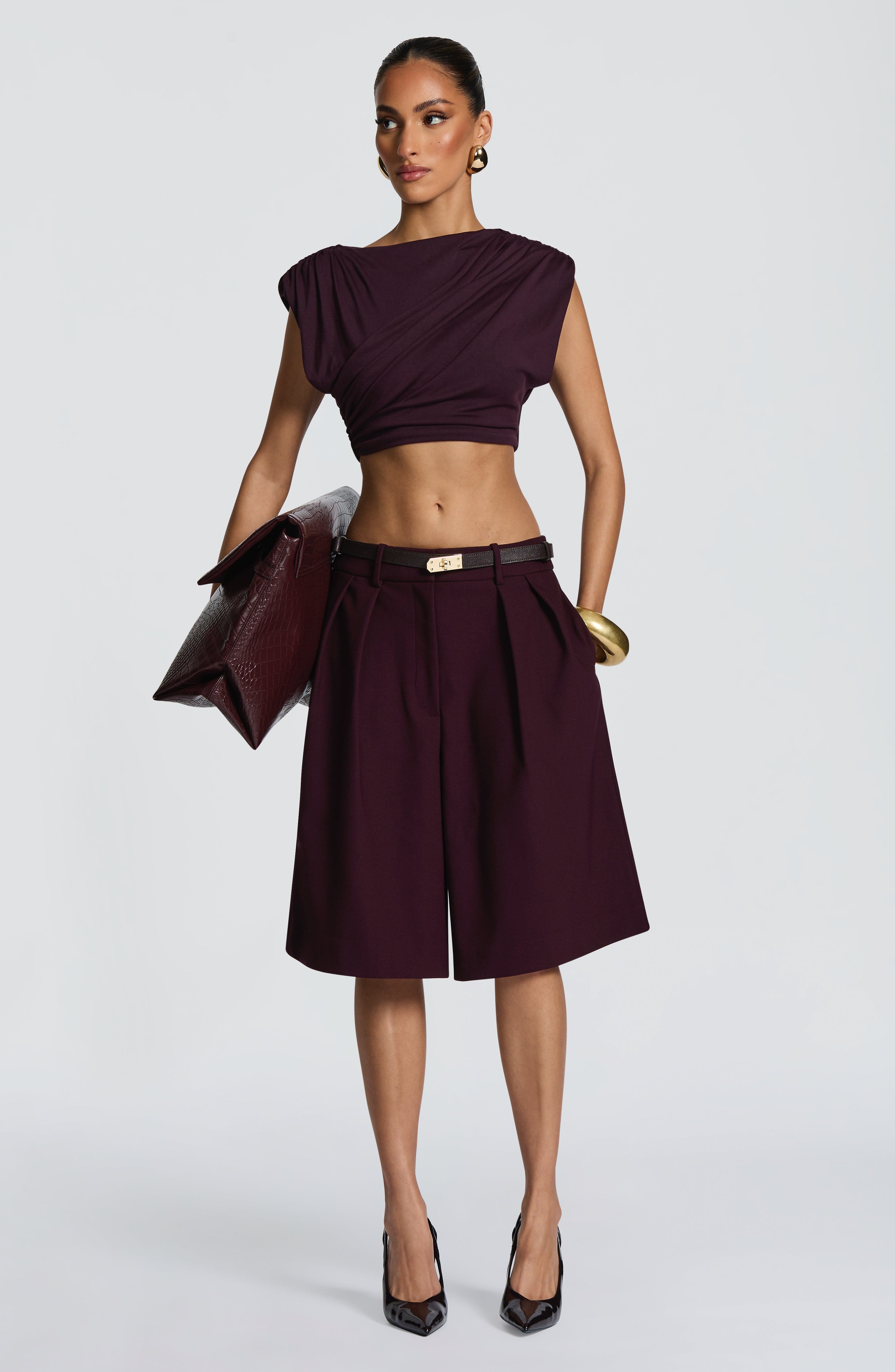 Amara Top - Plum Tops Babyboo Fashion Premium Exclusive Design