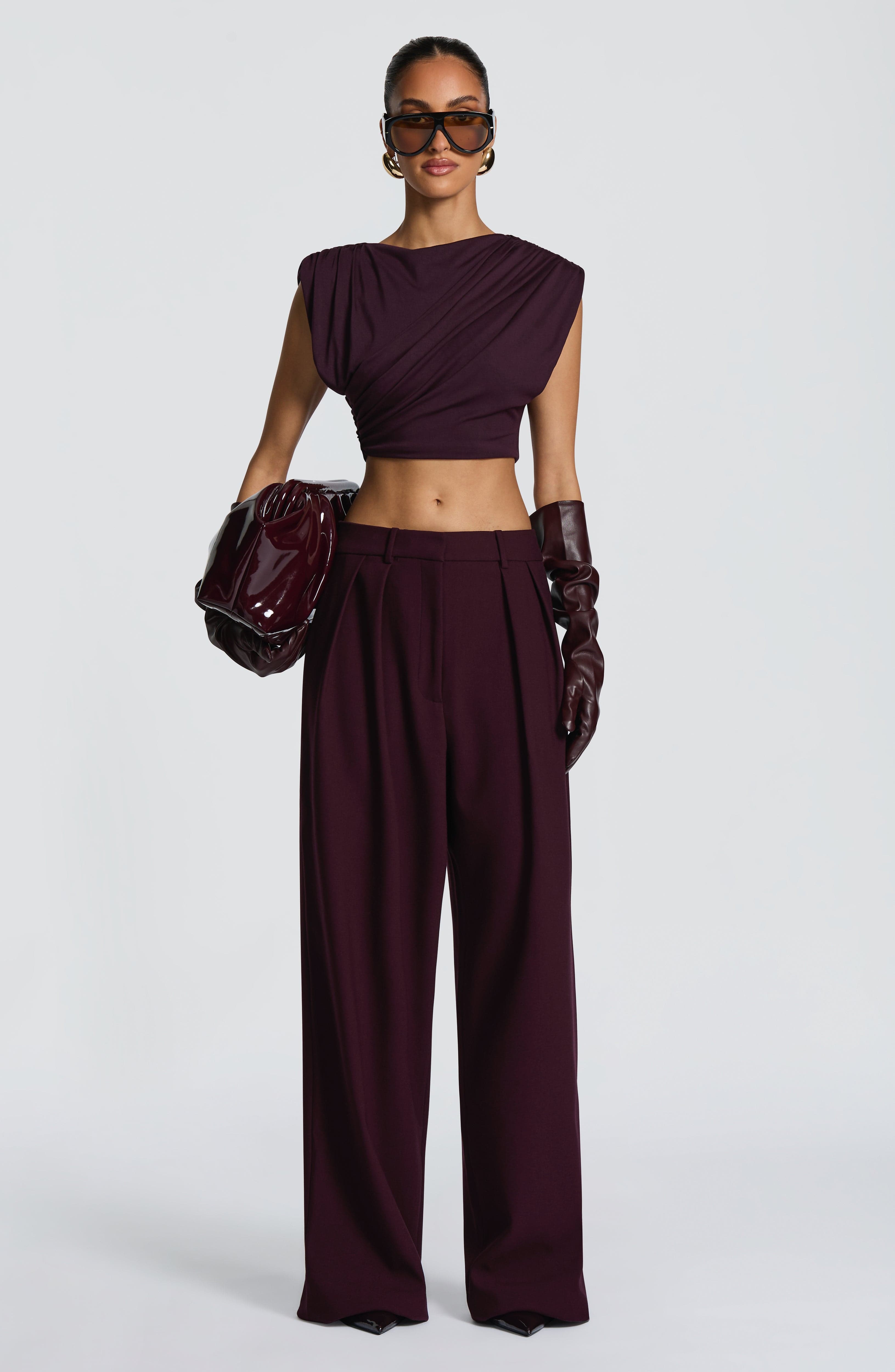 Amara Top - Plum Tops Babyboo Fashion Premium Exclusive Design