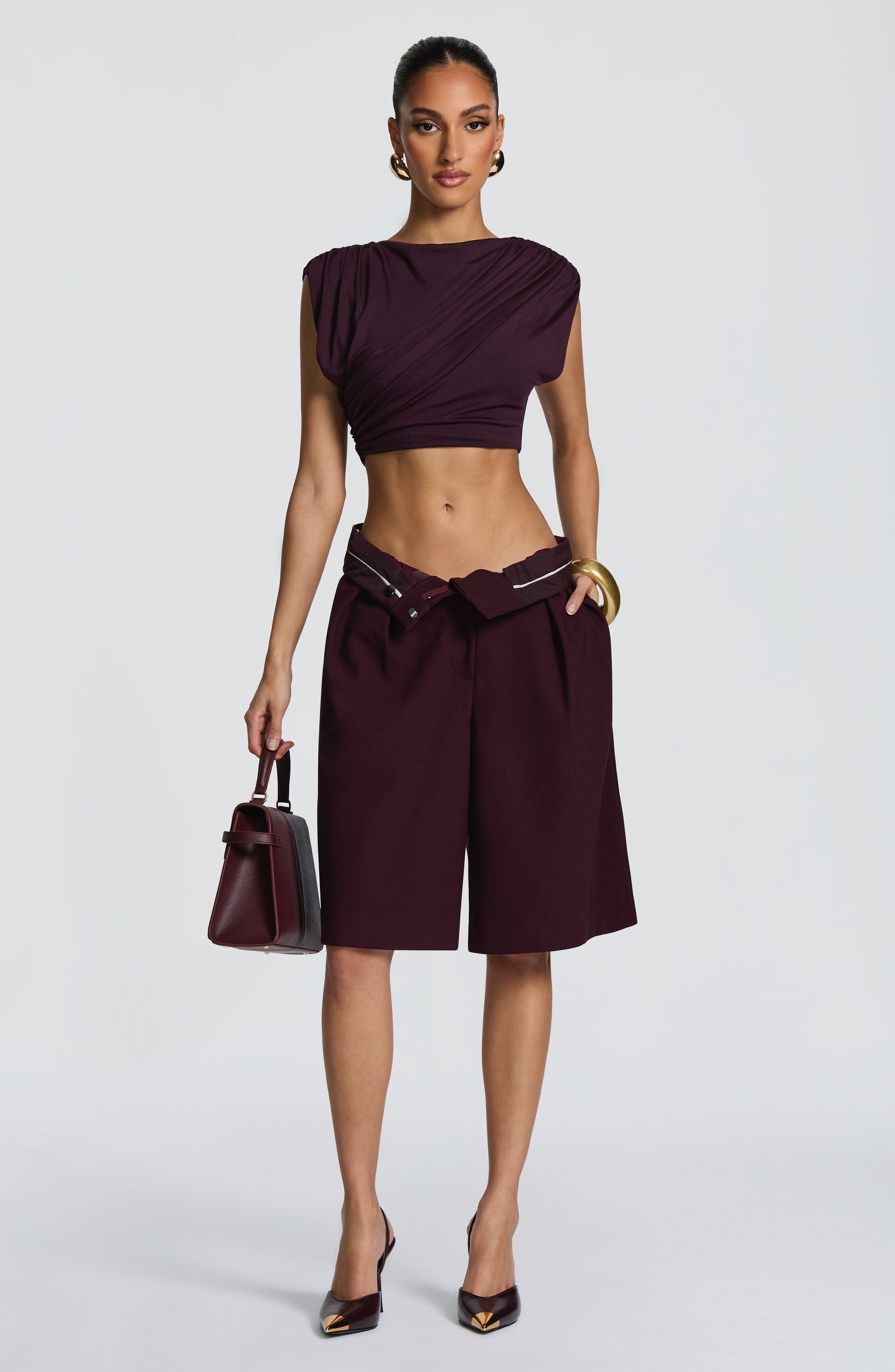 Amara Top - Plum Tops Babyboo Fashion Premium Exclusive Design