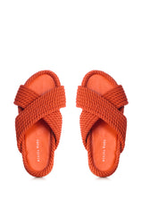 AZALEA WANG LEONIDAS ORANGE ROPE SANDAL