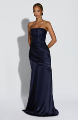Celestia Maxi Dress - Navy Dress Babyboo Fashion Premium Exclusive Design